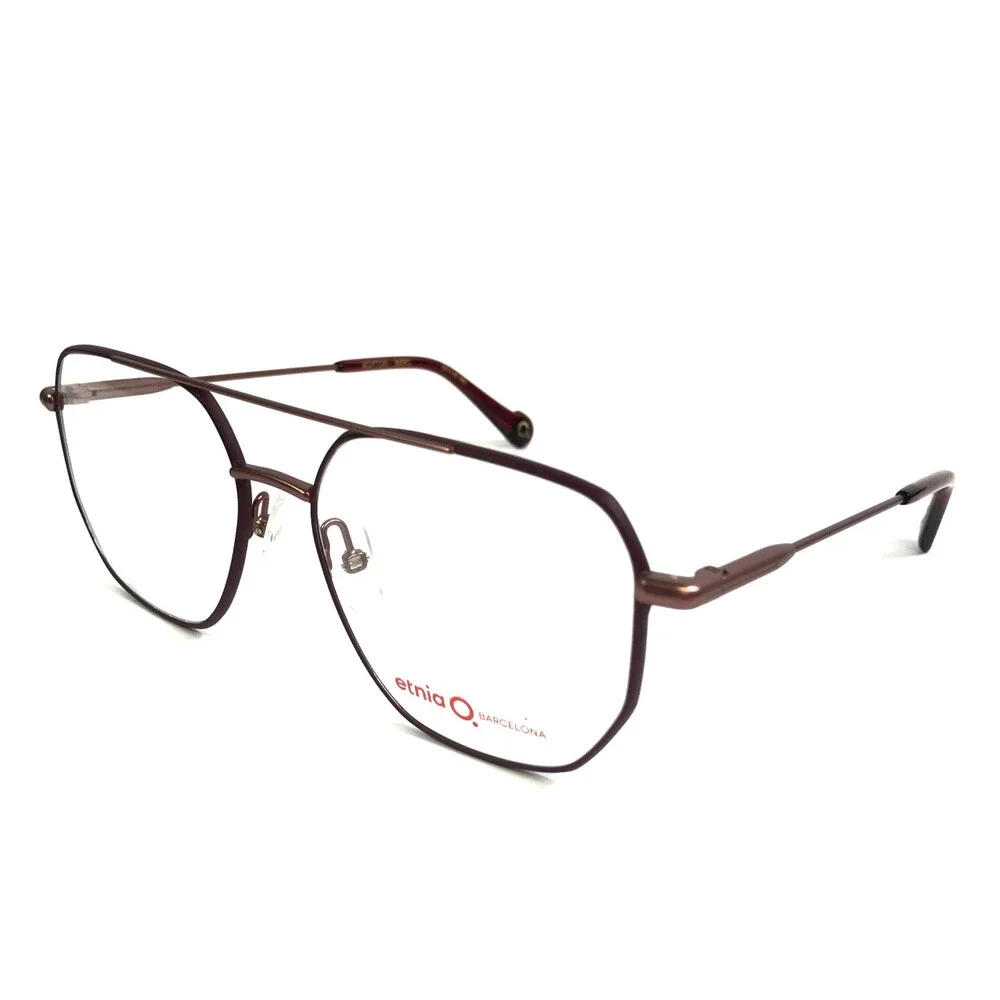 Etnia Barcelona Eyeglasses Frames ADYTON BXRG Bordeaux Rose Gold 55-16-140
